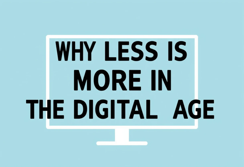 The Minimalist Lifestyle: Why Less is Truly More in the Digital Age